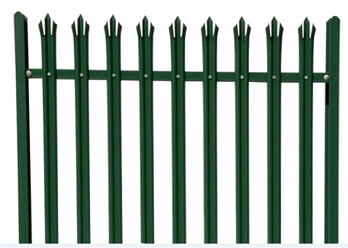 3.5m W โปรไฟล์ Wrought Iron Metal Palisade Fence, รั้วลวดตาข่าย