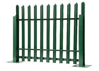 Park Green Color Pvc Security Palisade Fence Pales, รั้วลวดตาข่าย