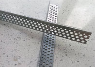 2.5m ความยาว Perforated 0.5mm ลูกปัดโลหะสำหรับการก่อสร้าง Drywall