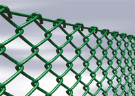 2.4m 3m ความสูง Chain Link รั้วรักษาความปลอดภัย Modern สำหรับสนามบาสเก็ตบอล